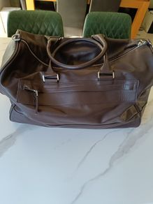 Zara faux leather weekend bag