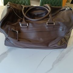 Zara faux leather weekend bag