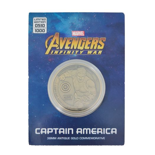 Marvel Avengers Infinity War Captain America Limited Edition Coin The Koin Club 2018
