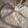 unusual gold palm leaf mirror top table Image 6