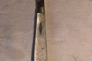 1915 WWI 6" Sterling Silver Fruit Knife