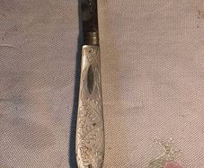 1915 WWI 6" Sterling Silver Fruit Knife