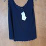 Bebo Sleevless  Navy Top/Cami.  S. M/L - 14.  B.N.W.T Image 2