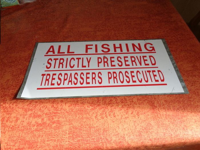 Steel Fishing Sign for Sale