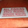 Steel Fishing Sign for Sale Image 2