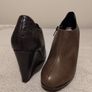 Clarks Brown Wedge Ankle Boots Image 8