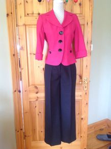 Size 10-12 Pink Black Off-White Suits Mix & Match