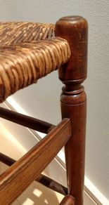 Pair of Edwardian Banister Back Chairs - Stunning!