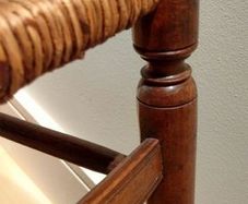 Pair of Edwardian Banister Back Chairs - Stunning!