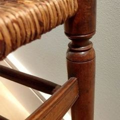 Pair of Edwardian Banister Back Chairs - Stunning!