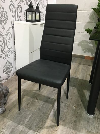 White glass dinning table +6 chairs