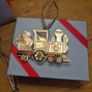 Newbridge Silverware Christmas Decorations x5 | 4 New Boxed / Crystal Collection Ornament Image 2