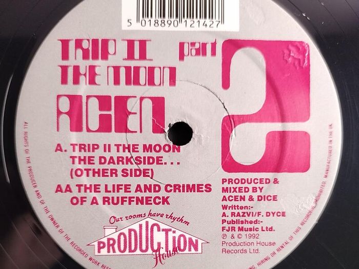 Acen - Trip II The Moon Part.. 2 - Production House - ORIGINAL PNT 042R Pressing! Serious UK Hardcore BREAKBEAT Belter!