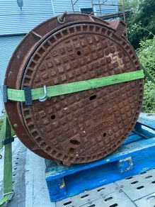 manhole. Road standard