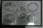 Framed Irish Lace of Dublin Buildings 26 euro