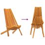 Folding Garden Chairs 2 pcs Brown 56 x 69 x 84 m Image 5