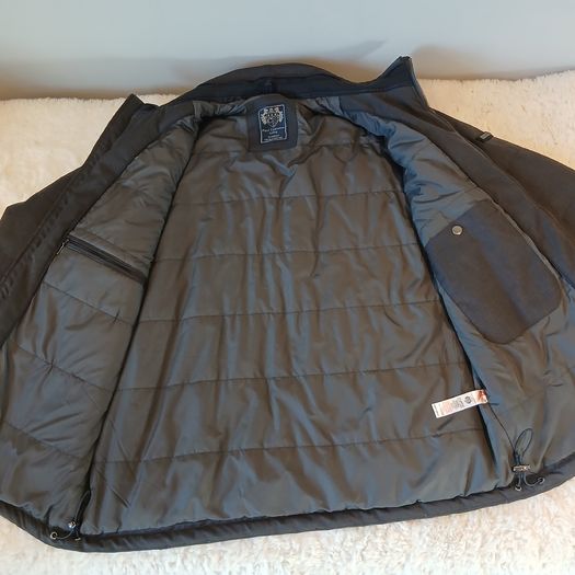 Paul Costelloe Living Men Grey Padded Quilted Jacket - Size XL