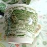 Green and White Transfer Ware Image 8