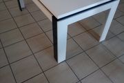 Black and white dining table