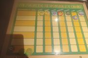 Wooden reward chart
