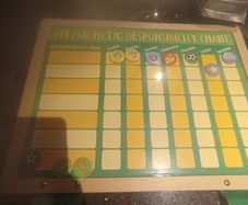 Wooden reward chart