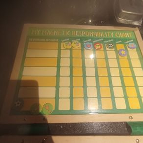 Wooden reward chart