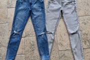 Penneys jeans x 2 (midrise ripped skinny)