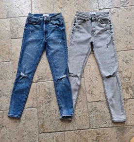 Penneys jeans x 2 (midrise ripped skinny)