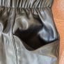 Black leather shorts, size 10 Image 5