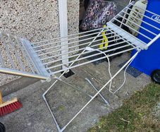 Electric Heated Clothes Airer with Cover