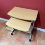 Mobile Computer Desk with Keyboard Tray & Printer Shelf Image 4