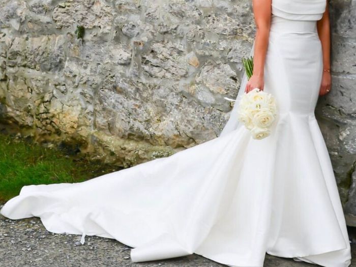 Luxury Mikado Fabric Mermaid Style Wedding Dress