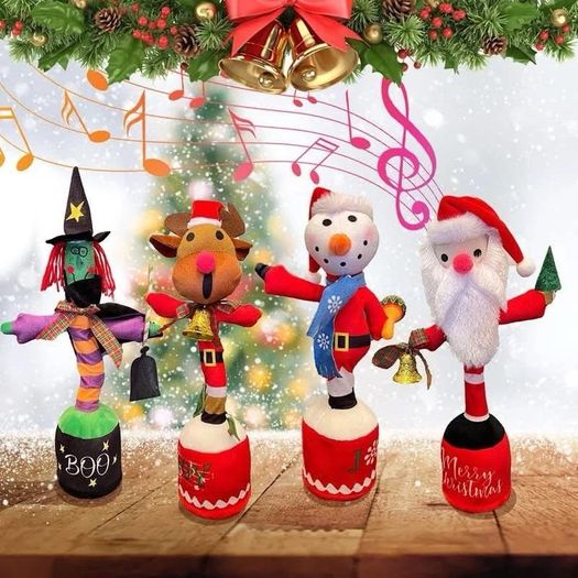 Toys Dancing Talking Toy, Wriggle & Singing Recording Repeat, Education Toys for Babies Children Playing, Home Decor Dancing Snowman Multicolor Rechargeable