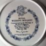 Royal Doulton Charles & Diana Royal Wedding Bouquet Plate Image 2