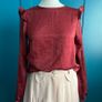Label Lab burgundy blouse. Size 8 Image 10