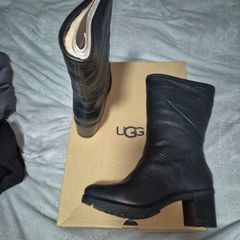 UGG Black Leather Boots