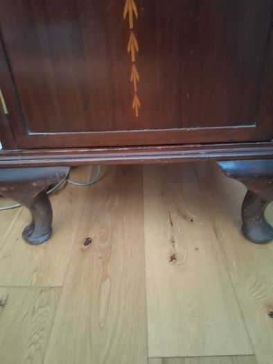 Pair of Mahogany Lockers