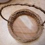 Basket with handle, woven wicker Image 5