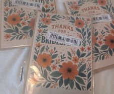 thank you for being my bridesmaid cards