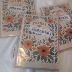 thank you for being my bridesmaid cards