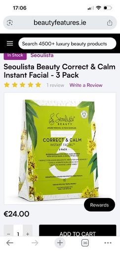 Seoulista Correct & Calm Instant Facial 3 Pack