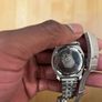 TAG HEUER WRIST WATCH, black dial with date, stainless steel bracelet strap, case ca. 34 mm Image 2
