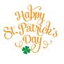 St Patricks Day Decor, St Patricks Lettering, St Pattys Decal, Vinyl Shamrocks, Vinyl Holiday Decals Decor, Green Luck of the Irish Image 2
