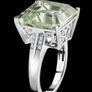 Sterling silver 925 with Prasiolite and Natural Zircon Image 5