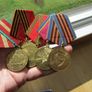 Five Soviet/Russia Military Medals.Full Size Originals. Image 5