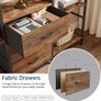 Bookcase with 4 Fabric Drawers Standing Shelf Shelf, Kitchen Shelf for Living Room 100 W x 142 cm Image 6