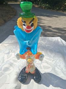 Mid Century Murano Clown 9 Inches
