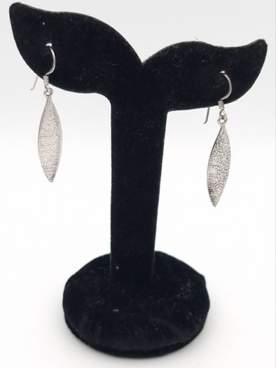 925 Silver Vintage Textured Earrings