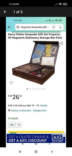 harry potter Hogwarts keepsake gift set