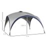 4 x 2.5M Gazebo Outdoor Marquee Tent Garden Sun Shelter Patio Spire Arc Pavilion Camp Sun Shade Image 2